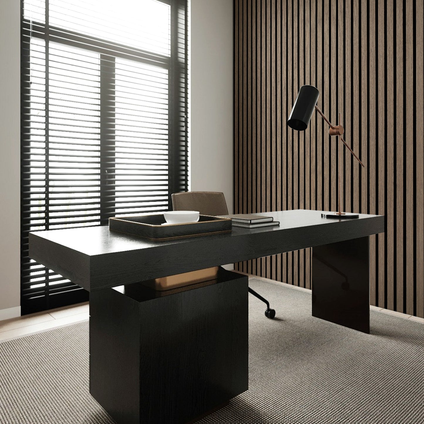 Panneau de bois acoustique