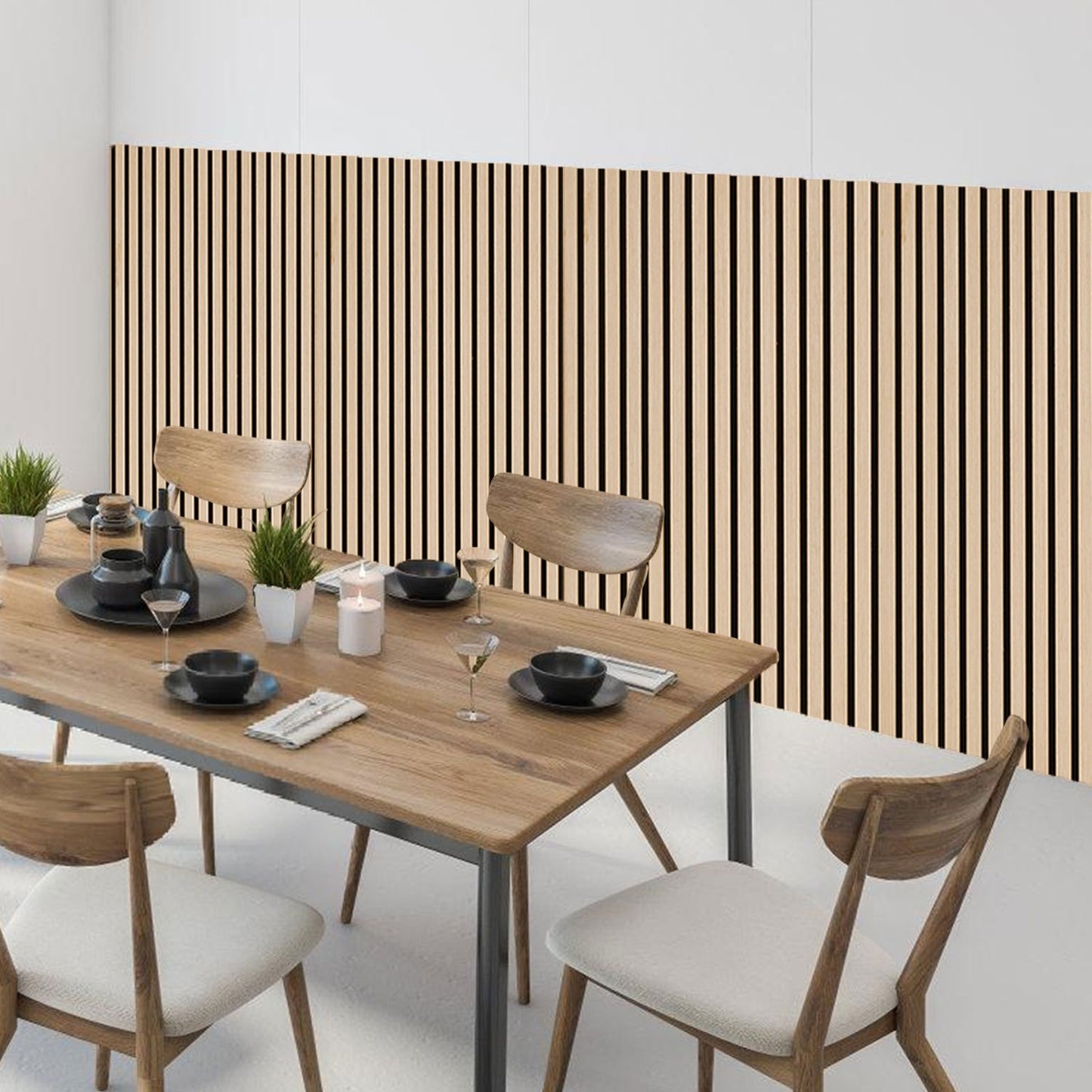 Panneau de bois acoustique