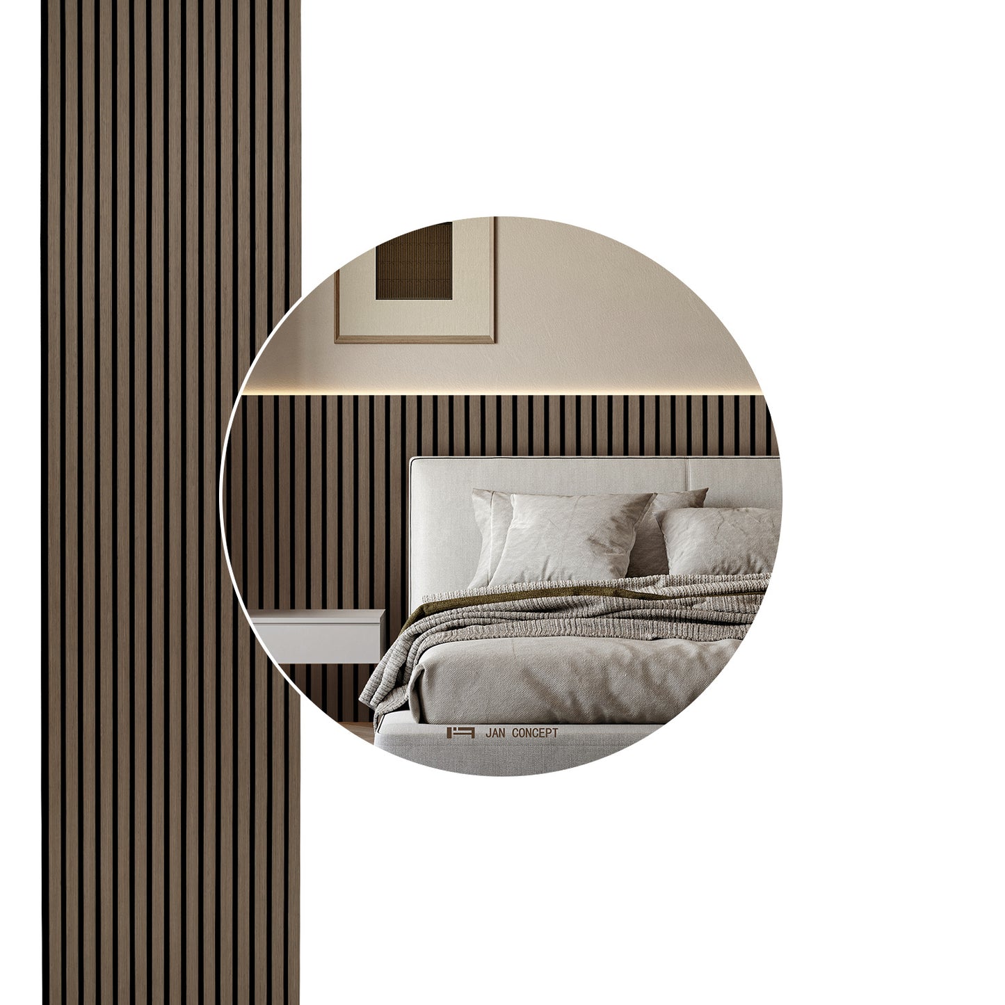 Panneau de bois acoustique
