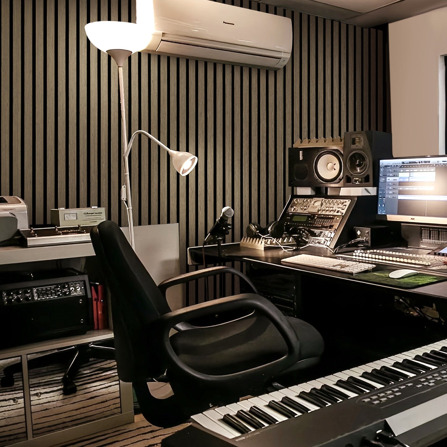 Panneau de bois acoustique