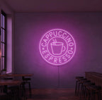 Enseigne néon Cappucino Espresso