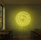 Enseigne néon Cappucino Espresso